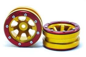 Metsafil Beadlock Wheels PT- Claw Gold/Rot 1.9 (2 St.) /...