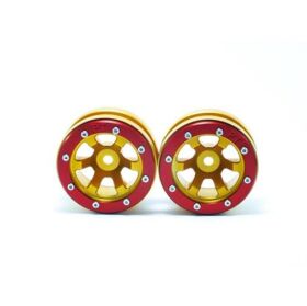 Metsafil Beadlock Wheels PT- Claw Gold/Rot 1.9 (2 St.) / MT0060GOR