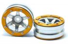 Metsafil Beadlock Wheels PT- Wave Silber/Gold 1.9 (2 St.) / MT0070SGO