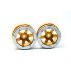 Metsafil Beadlock Wheels PT- Wave Gold/Silber 1.9 (2 St.) / MT0070GOS