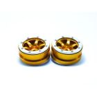 Metsafil Beadlock Wheels PT- Wave Gold/Silber 1.9 (2 St.) / MT0070GOS