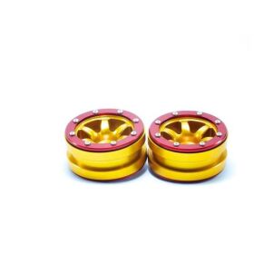 Metsafil Beadlock Wheels PT- Wave Gold/Rot 1.9 (2 St.) / MT0070GOR