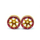 Metsafil Beadlock Wheels PT- Wave Gold/Rot 1.9 (2 St.) / MT0070GOR