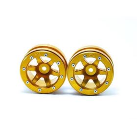 Metsafil Beadlock Wheels PT- Wave Gold/Gold 1.9 (2 St.) / MT0070GOGO