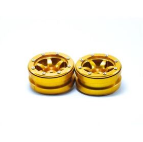 Metsafil Beadlock Wheels PT- Wave Gold/Gold 1.9 (2 St.) / MT0070GOGO