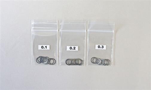 Mugen Zehntelscheiben Set 8x10 (0,1 / 0,2 / 0,3, 10 Stk.) / MUGB0767