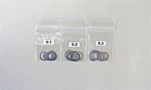 Mugen Zehntelscheiben Set 12x15 (0,1 / 0,2 / 0,3, 10 Stk.) / MUGB0769