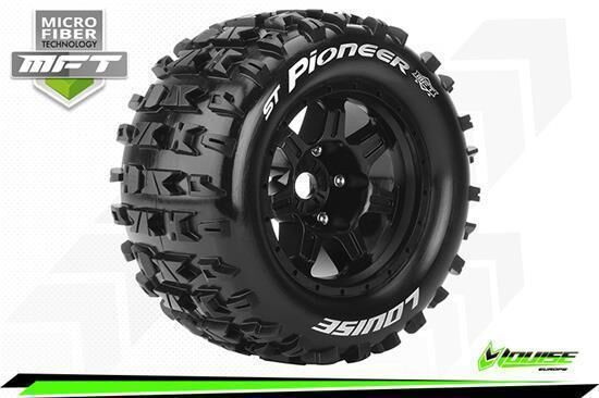 Louise 1/8 Stadium / Monster Truck MFT ST 3.8 Pioneer 1/8 Sport Felge schwarz 17mm TRAXXAS / T3325BH