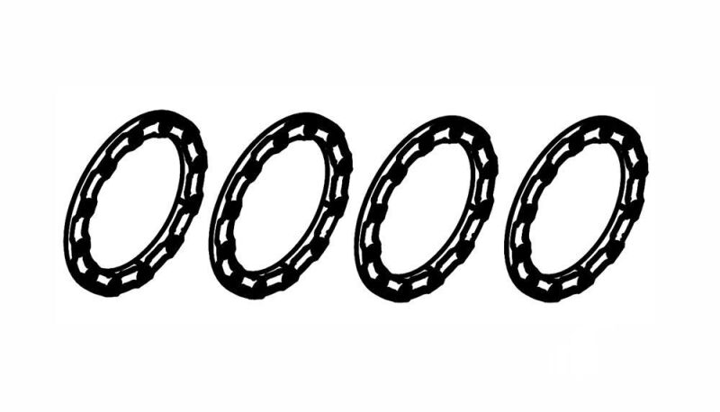 Amewi Felgenringe Chrom, 4 Stück / 021-17223138