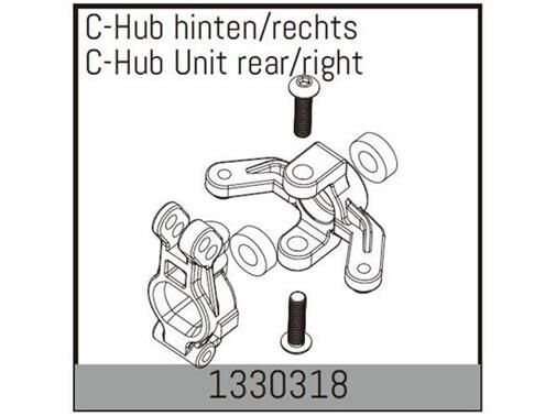 ABSIMA C-Hub hinten/rechts / 1330318