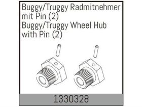 ABSIMA Buggy/Truggy Radmitnehmer mit Pin (2 St.) / 1330328