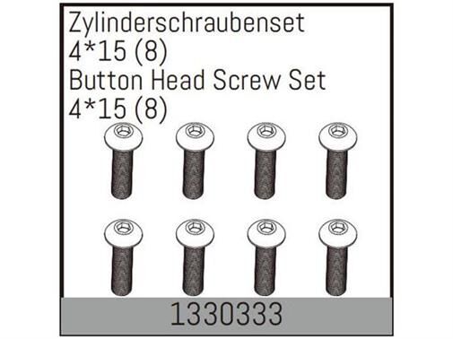 ABSIMA Zylinderschraubenset 4*15 (8 St.) / 1330333