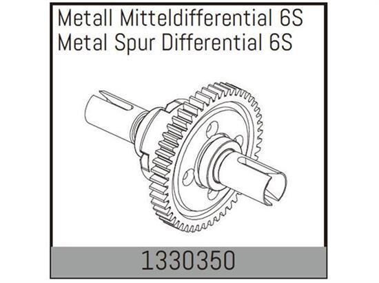 ABSIMA Metall Mitteldifferential 6S Variante / 1330350