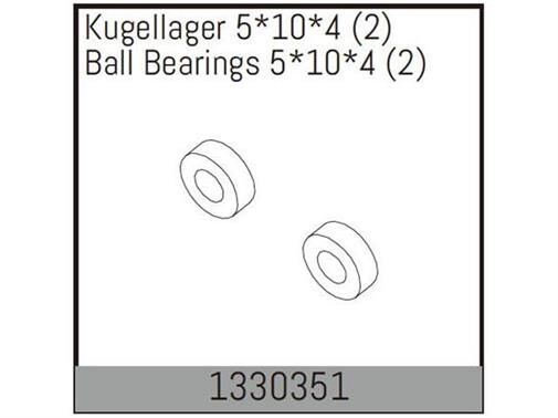 ABSIMA Kugellager 5*10*4 (2 St.) / 1330351