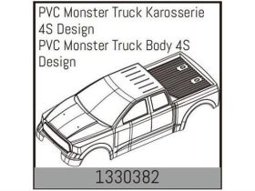 ABSIMA PVC Monster Truck Karosserie 4S Design / 1330382