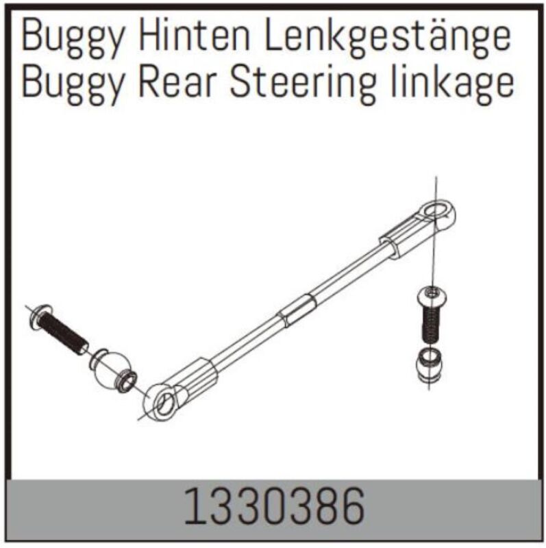 ABSIMA Hinteres Lenkgestänge für Buggy / 1330386