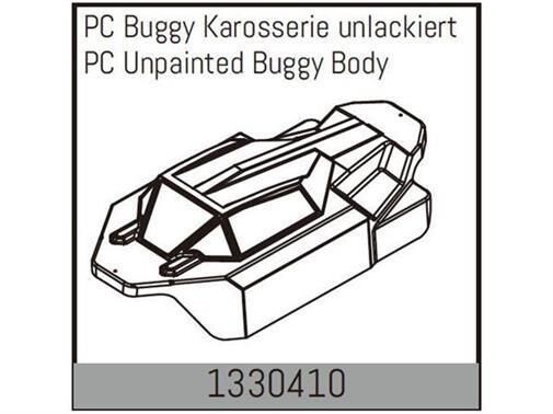 ABSIMA PC Buggy Karosserie unlackiert / 1330410