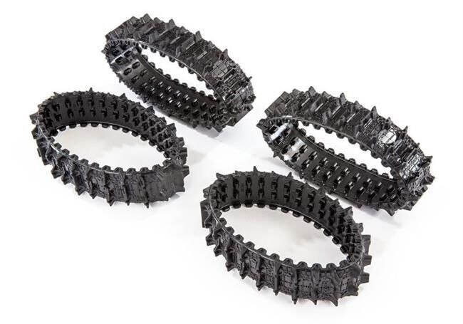 TRAXXAS Gummi Ketten / Deep-Terrain Treads TRX-4 (Komplett-Set) v/h (4) / TRX8877