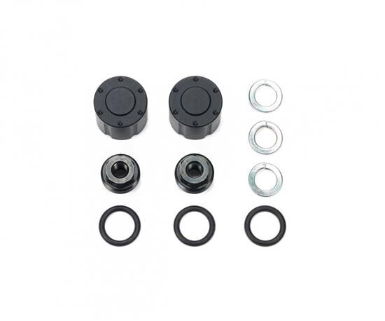 TAMIYA 1:14 Radnaben-Set HA schwarz (2) / 300056557