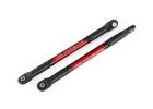 TRAXXAS Push Rod (Akz) Heavy Duty rot eloxiert mit Kugelpfannen (2) / TRX8619R