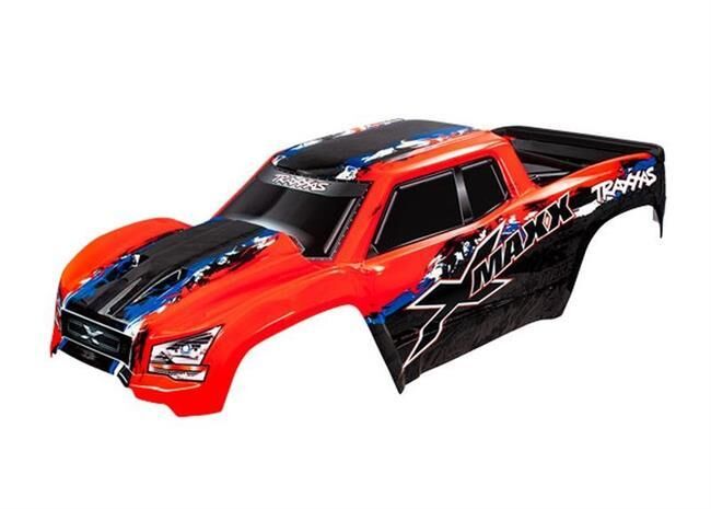 Traxxas Karo XMAXX rot mit Aufkleber / TRX7811R