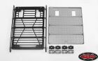 RC4WD Command Roof Rack w/ Diamond Plate & 4x Square Lights / RC4VVVC1000