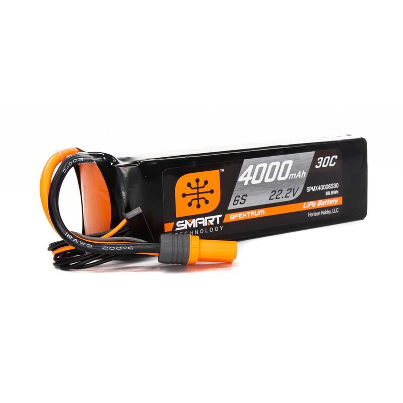 Spektrum Akku 4000mAh 6S 22.2V Smart LiPo 30C IC5 / SPMX40006S30