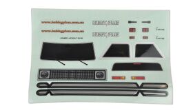 AMEWI AM18 Karosserie Convoy metallic blau lackiert /...