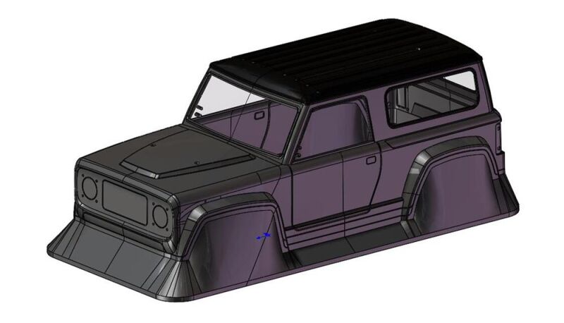 AMEWI AM18 Karosserie Rushmore Lexan unlackiert / 015-18022