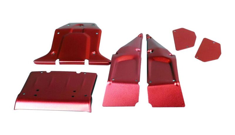 AMEWI Karosserieteile Aluminium rot eloxiert / 012-FY-CM03H
