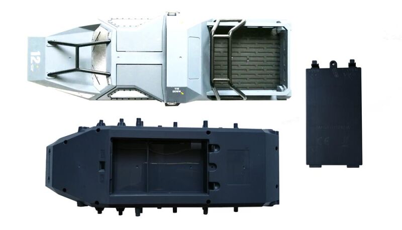 AMEWI Karosserie, Chassis & Akkufachabdeckung weiß / 014-1512002