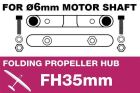 APC Folding Electric Propeller Blades Adapter Hub 35MMFH (for 6mm motor shaft) / AP-FH2-6