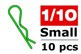 Team Corally Karosserieklammern 45° gebogen Klein...