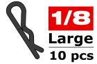 Team Corally Karosserieklammern 45° gebogen Gross Schwarz 10 St / C-35122