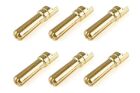 Team Corally Bullit Steckverbinder 5.0mm Stecker mit Schlitz Vergoldet Ultra niedrigen Widerstand Gerade Kabel 6 St / C-50154