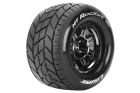 Louise RC MFT MT-Rocket 1:8 Monster Truck Fertig verklebt Sport Bead Style 3,8 Felgen Schwarz-Chrom 0-Offset Hex 17 mm / LR-T3320BC