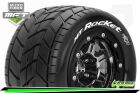 Louise MFT MT-ROCKET MAXX Montiert Sport Bead-Lock 3.8 Felgen Schwarz-Chrom 1/2-Offset Hex 17mm / T3328SBC