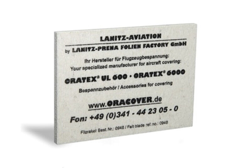 Oracover Felt blade; 10 x 14 cm / OR-0948