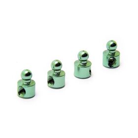 HoBao ALUM BALL STUD 3.8 MM, 4PCS / H41034