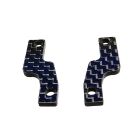 HoBao REAR SUPPORT PLATE 2.3 MM CARBON FIBER, 2PCS / H41062