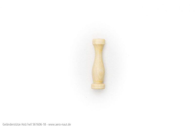 Aero Naut Geländerstütze Holz Hell 12mm / 561612