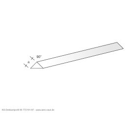 Aero Naut Kunststoff Dreikant-Profil 90° 330x1,0 r /...