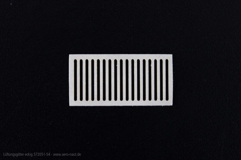 Aero Naut Lüftungsgitter eckig 22x11mm / 572053