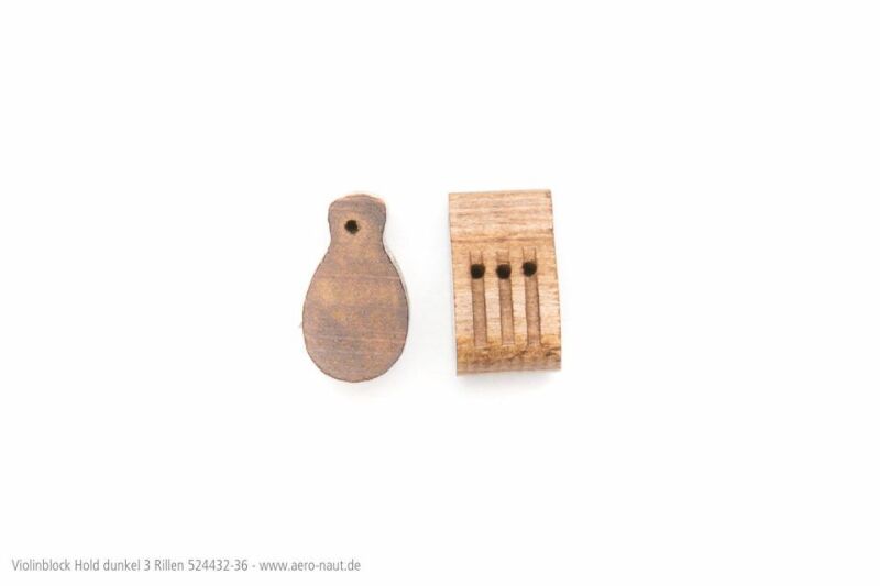 Aero Naut Violinblock Holz Dunkel 3R.12mm / 524434