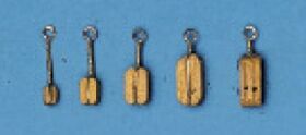 Aero Naut Kumplblock mit Beschlag Holz Hell 2R 7mm / 522307