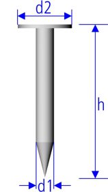 Aero Naut Drahtstift Eisen 1.0x15 / 779004
