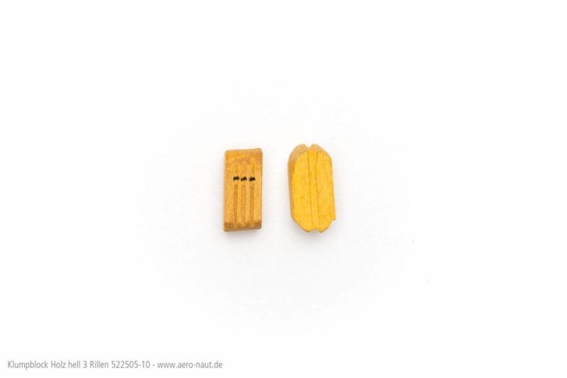 Aero Naut Kumplblock mit Beschlag Holz Hell 3R10mm / 522560