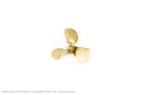 Aero Naut Schiffsschraube Messing 3-Blatt, Form A 50/M4,...