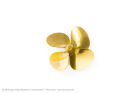Aero Naut Schiffsschraube Messing 4-Blatt, Form D 40/M4, rechts / 717406