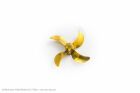 Aero Naut Schiffsschraube Messing  4-Blatt, Form B  40/M4, rechts / 715806